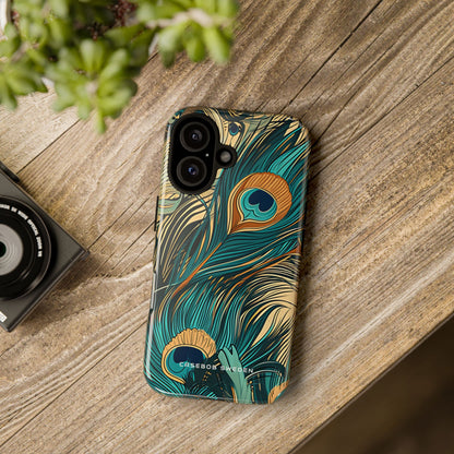 Art Nouveau Peacock Elegance iPhone 16 - Tough Phone Case