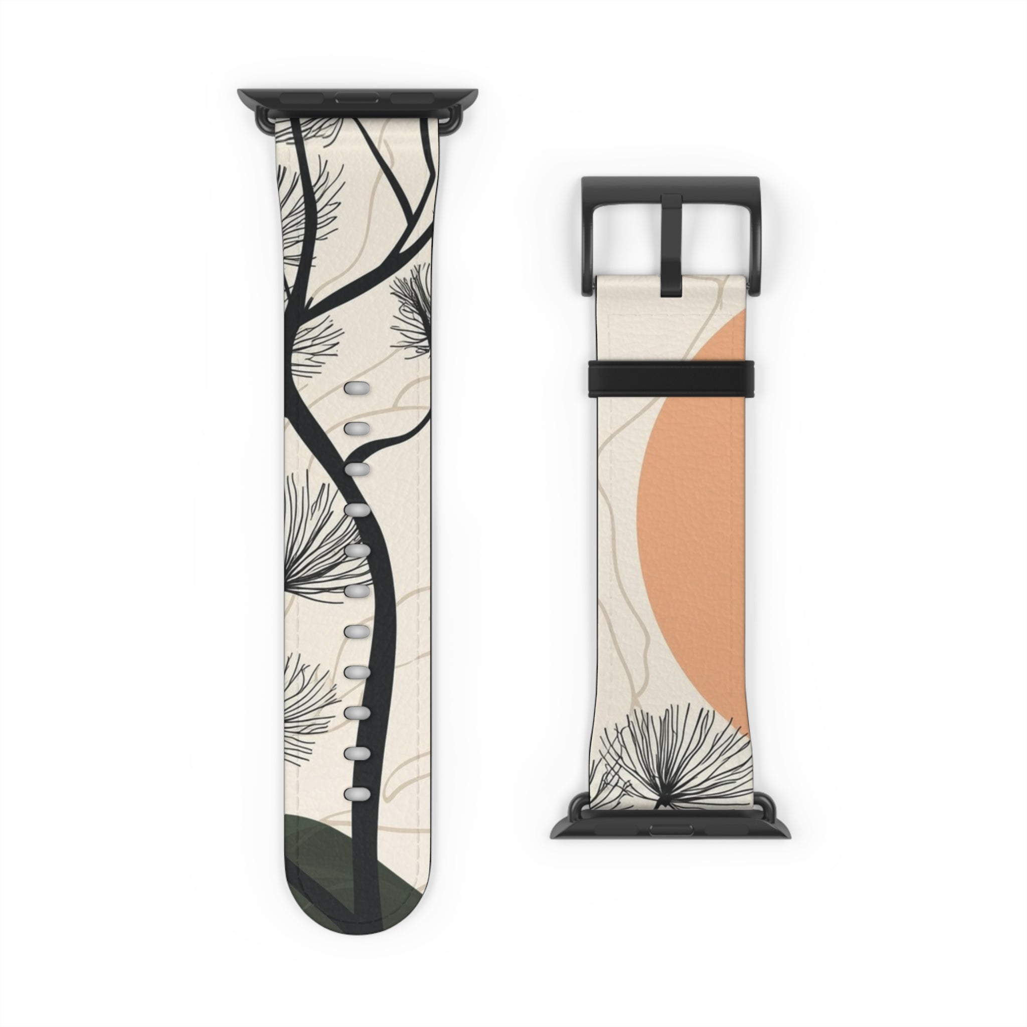 Spiky Tree Sunset - Watch Band