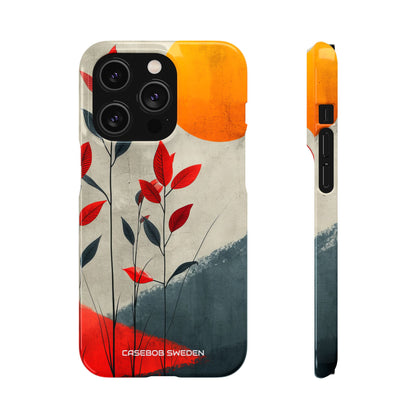 Gray Sunscape - Slim iPhone 14 Phone Case