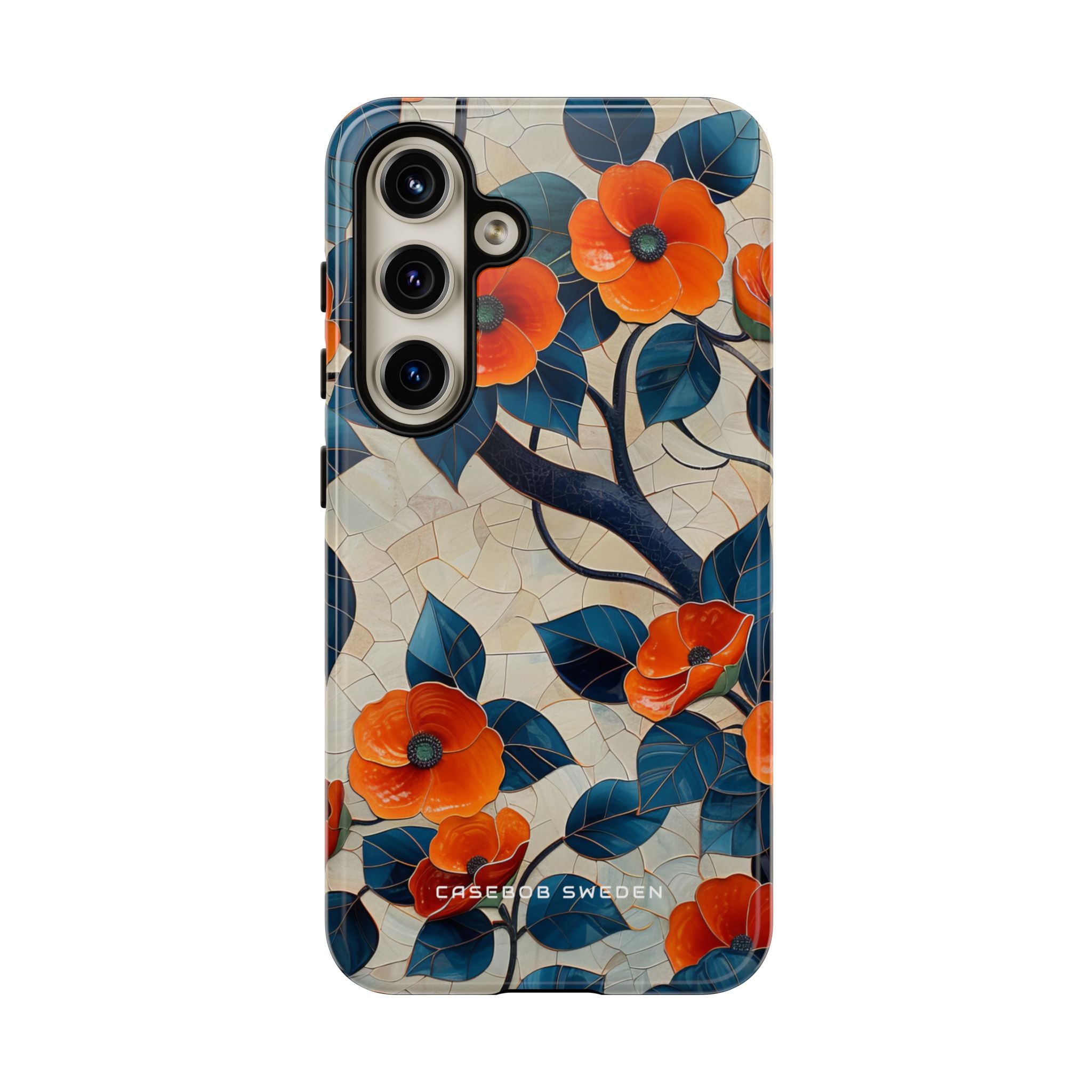 Orange Blossoms Mosaic Harmony Samsung S24 - Tough Phone Case