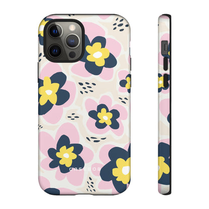 Pink Happy Flower - Protective Phone Case