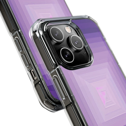 Paarse Geometrie Vortex iPhone 14 - Impact Clear+