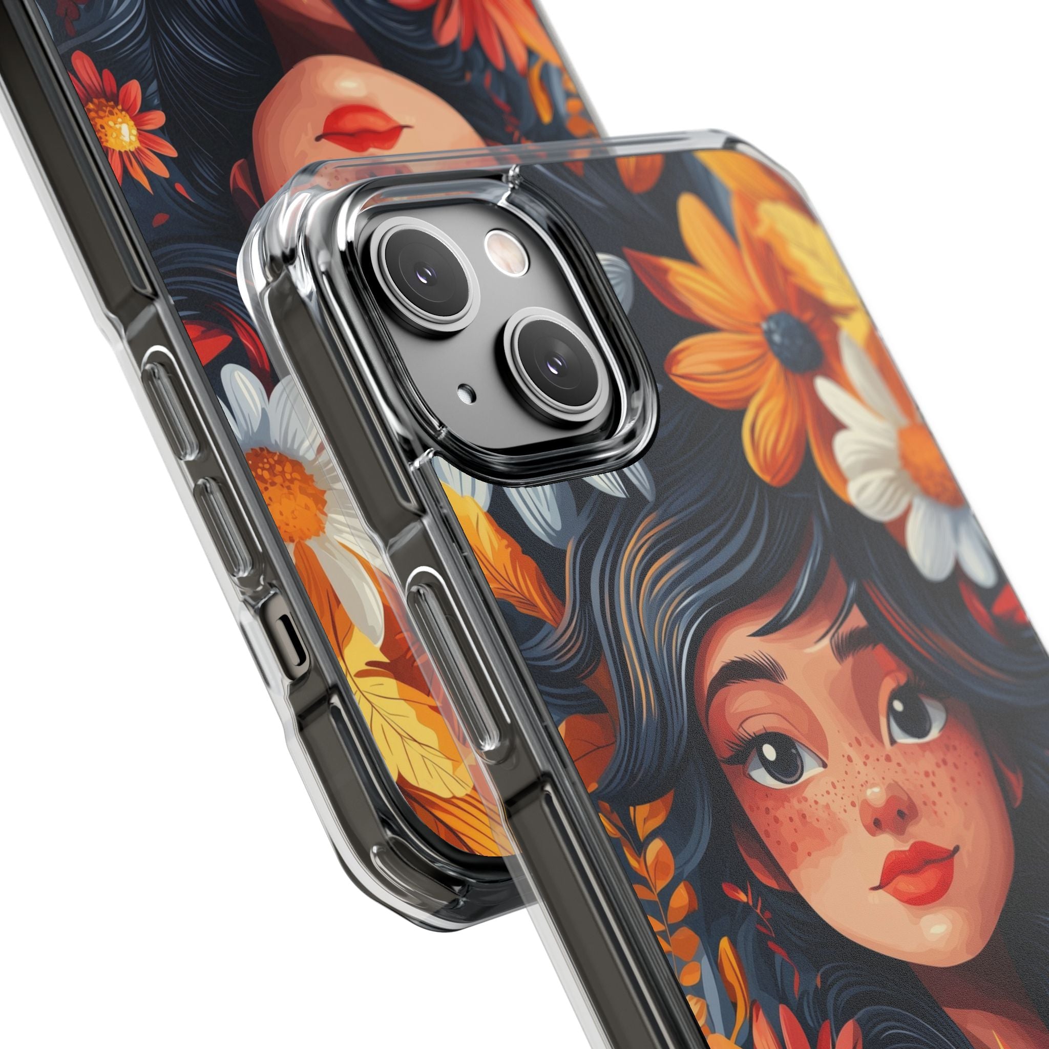 Floral Girl Smiles iPhone Case - Impact