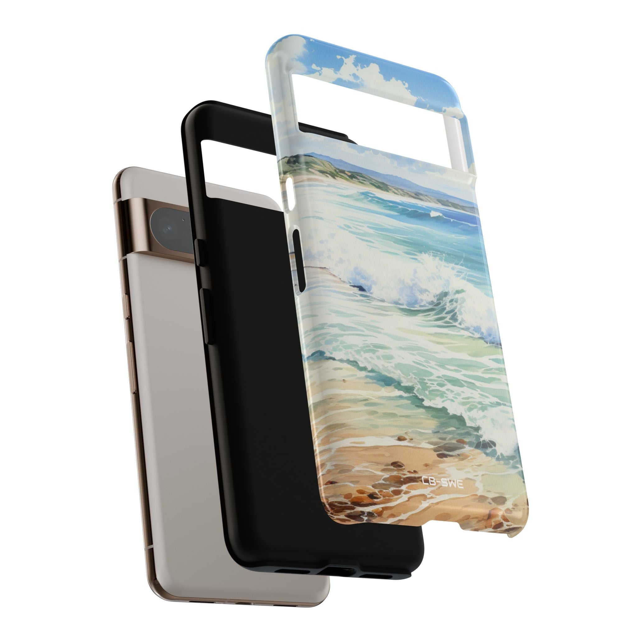 Serene Coastal Watercolors - Google Pixel Case