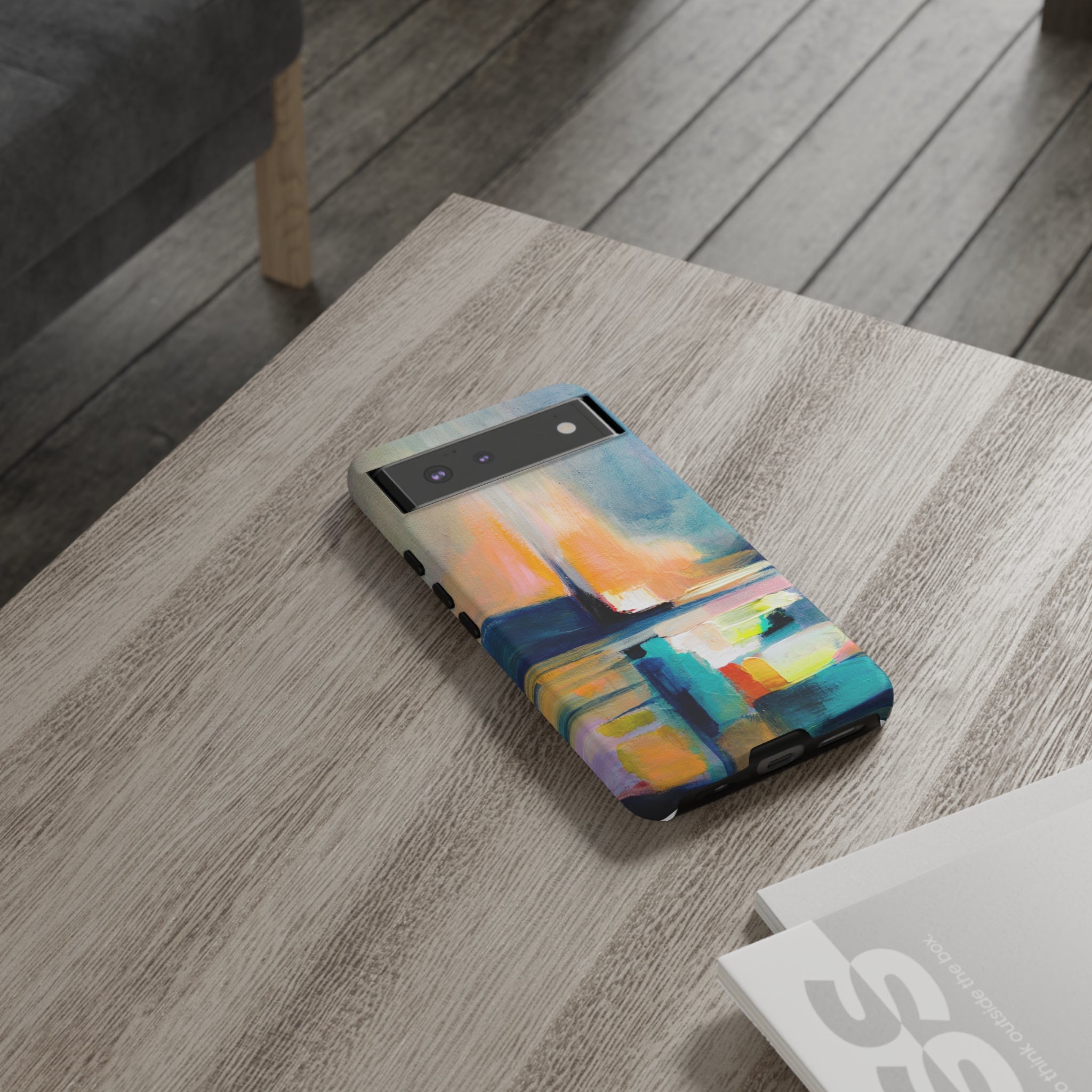 Abstract Blue n Yellow iPhone Case (Protective) Phone Case