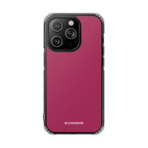 Maroon | Phone Case for iPhone (Clear Impact Case - Magnetic)