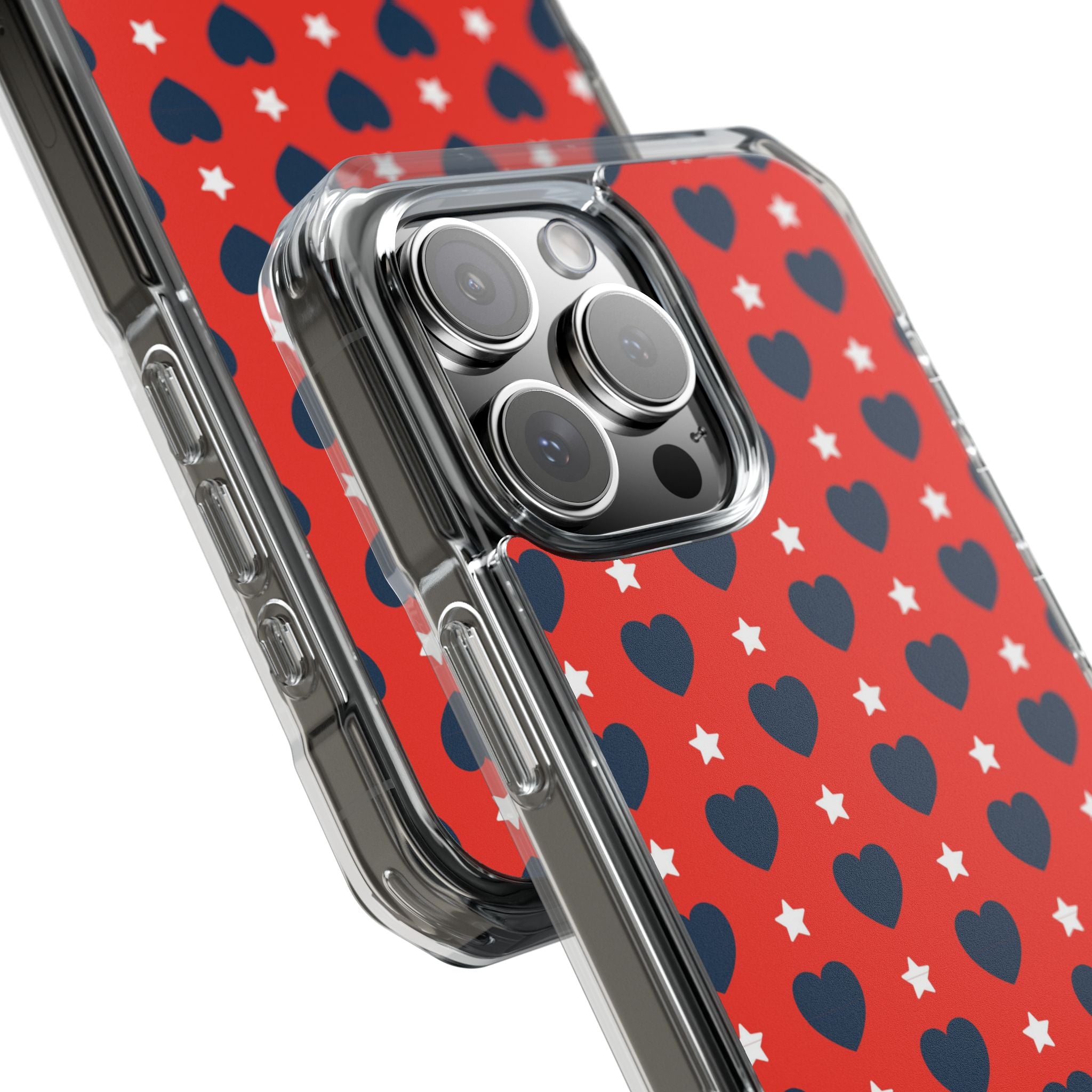 Hearts Embrace Stars iPhone Case - Impact