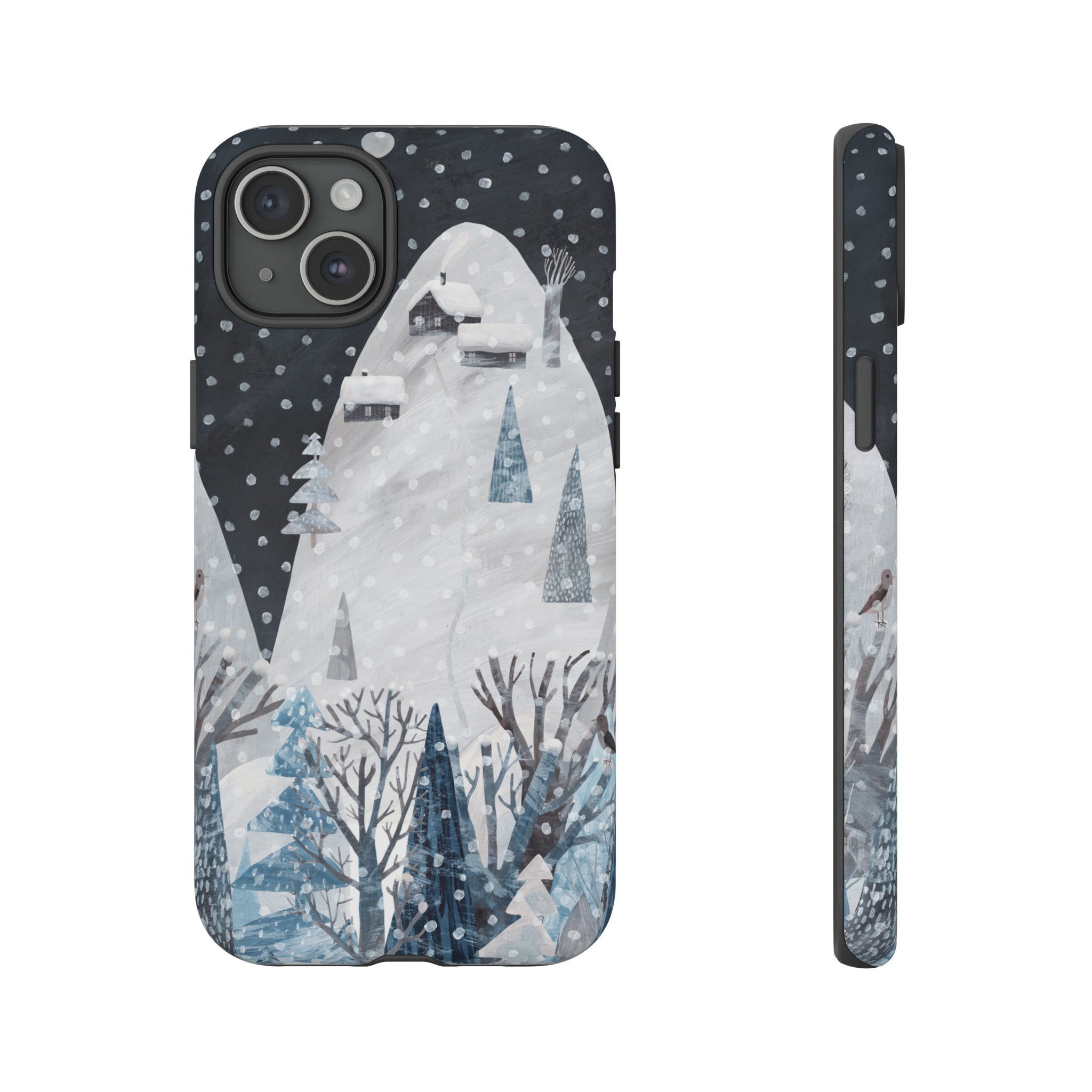 Cute Winter Landscape - Protective Phone Case