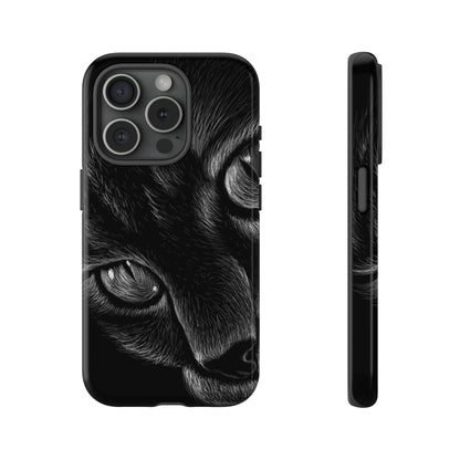 Pencil Drawing Cat - Protective Phone Case