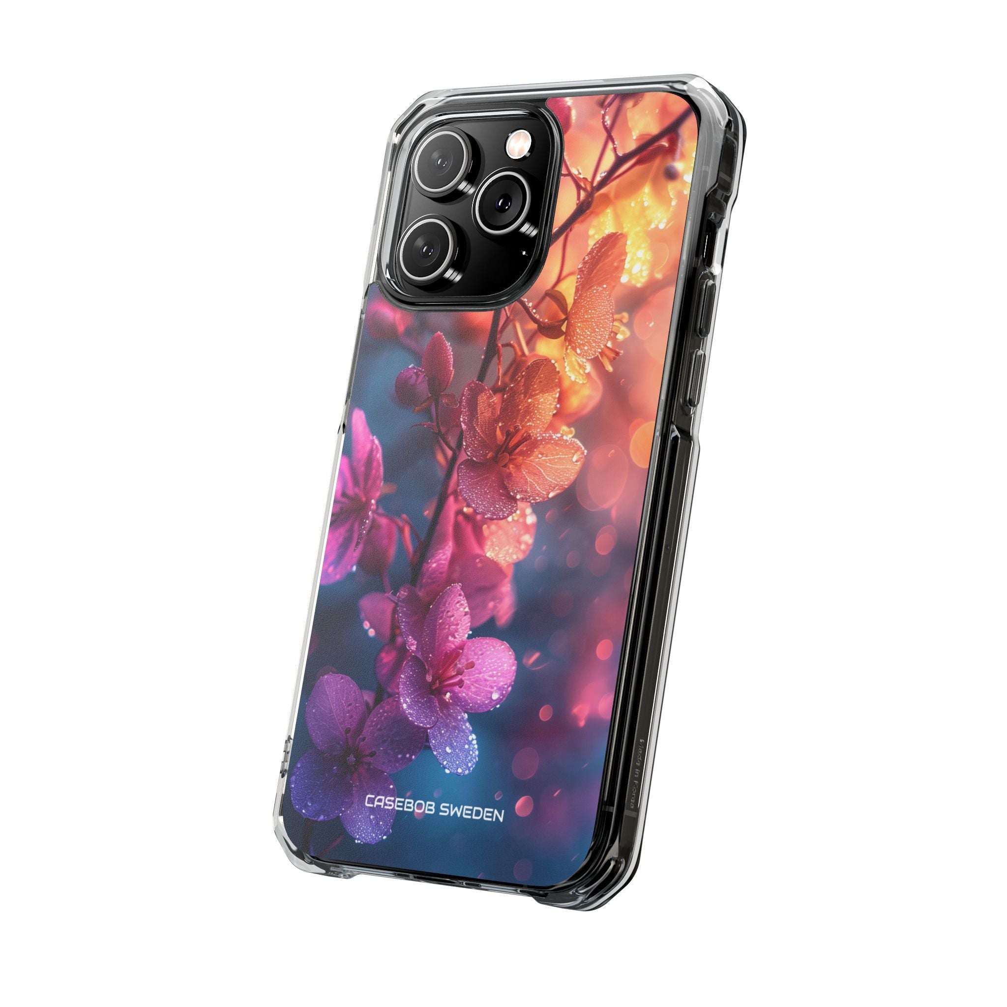 Pink Bloom Serenity - Clear Impact iPhone 14 Phone Case