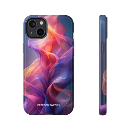 Violet Orange Flow - Tough iPhone 14 Phone Case