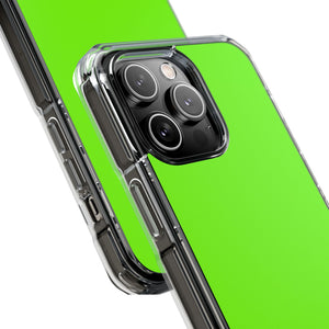 Lawn Green | Phone Case for iPhone (Clear Impact Case - Magnetic)