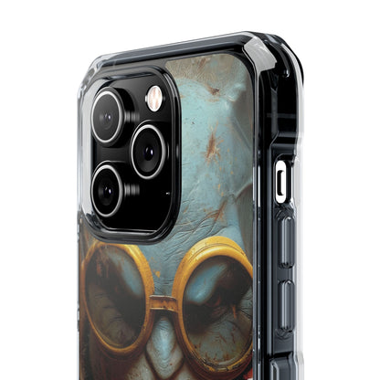 Steampunk Masked Adventurer iPhone 14 - Impact Clear+