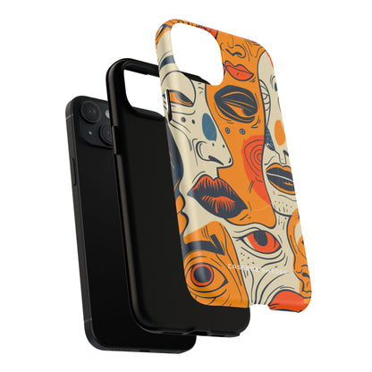 Gradient Face Mosaic iPhone 15 | Tough+ Phone Case