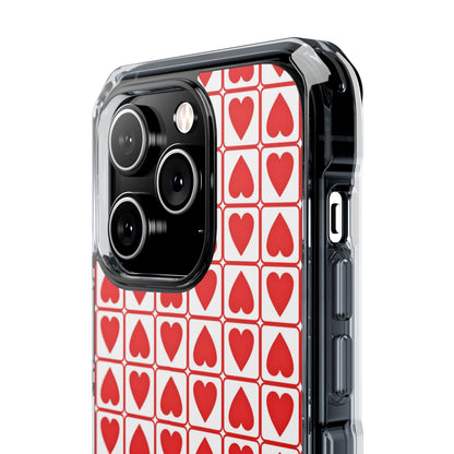 Hearts In Squares iPhone Case - Impact