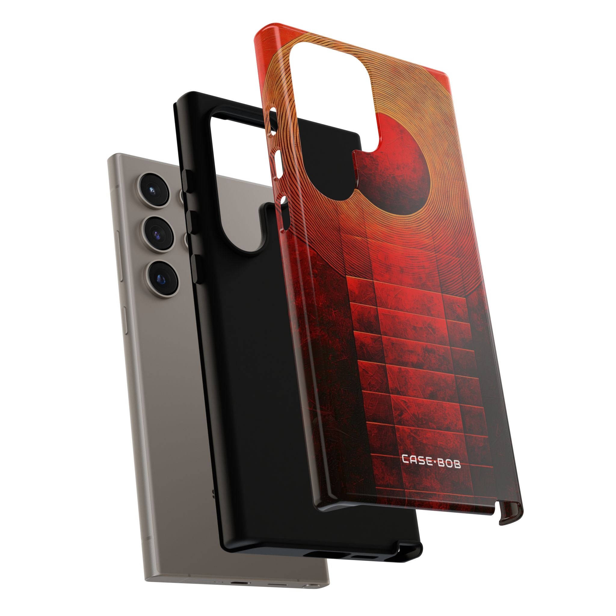 Crimson Orbit Samsung S24 Ultra Case - Tough