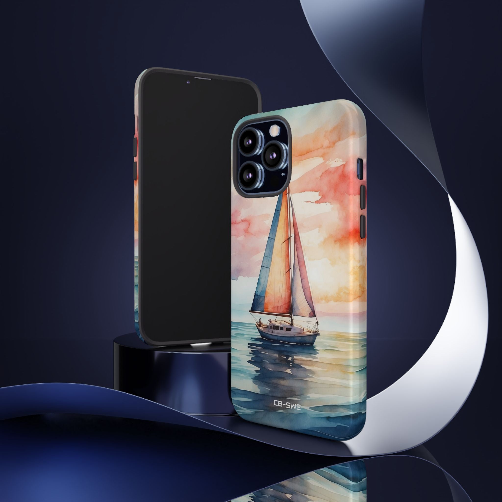 Sailboat Glides Calm - iPhone Case