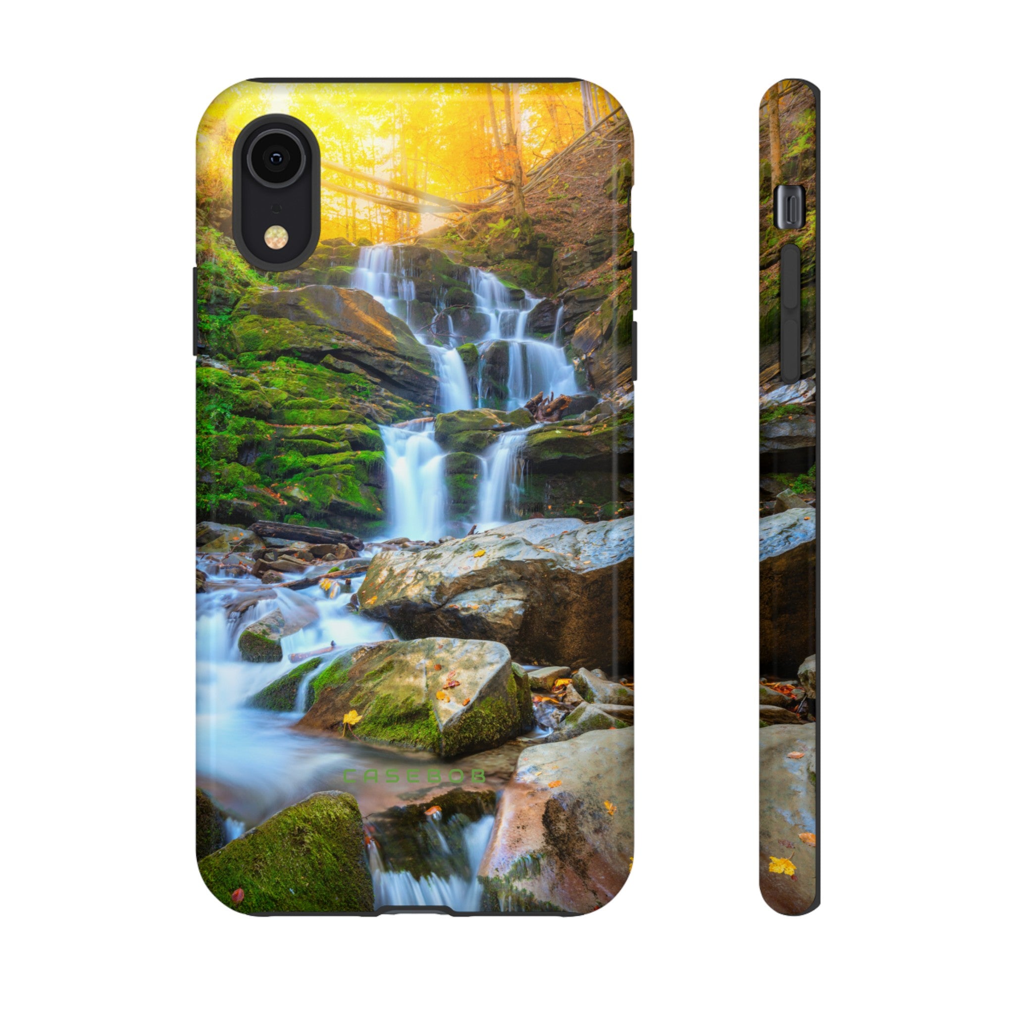 Autumn Mountain Waterfall - Protective Phone Case