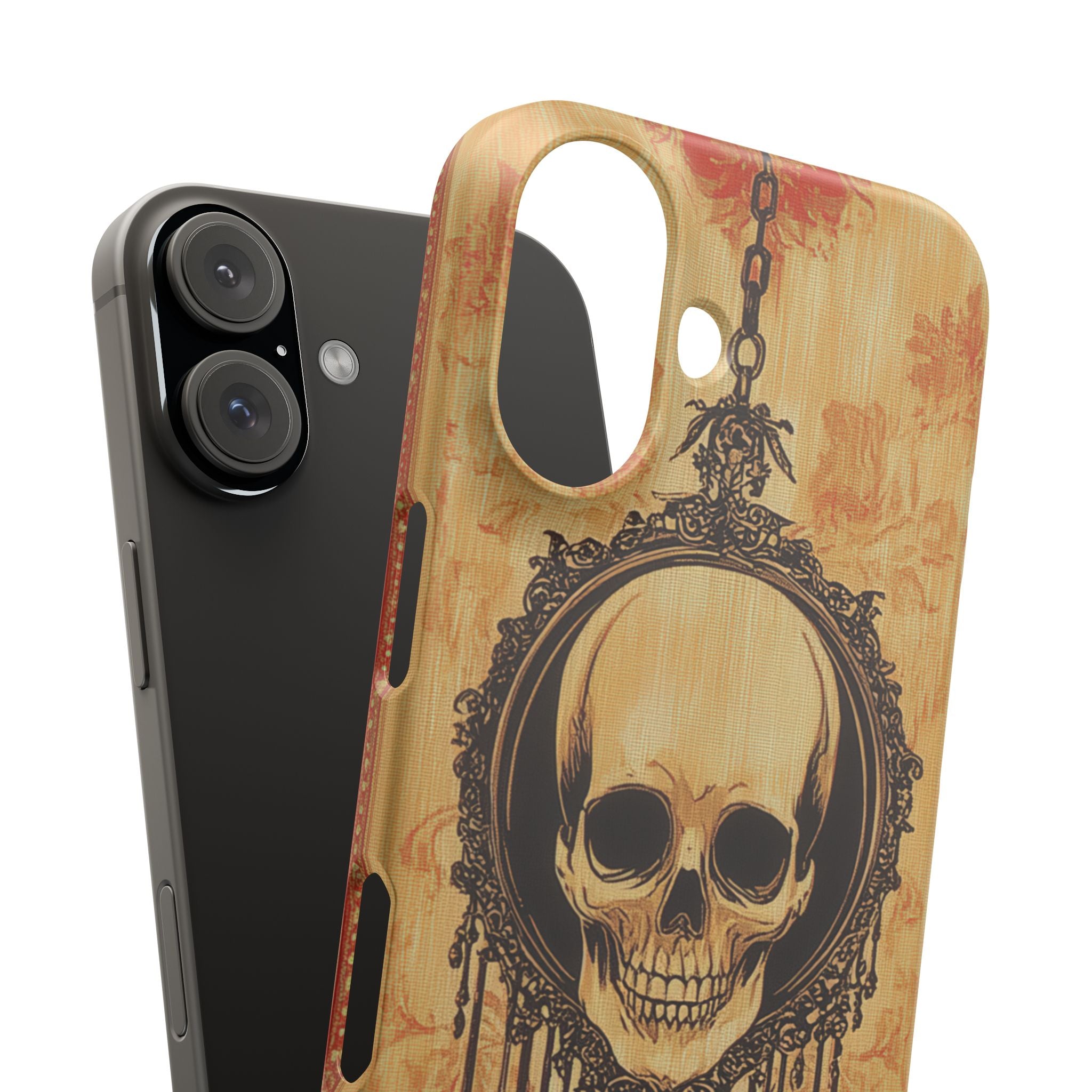 Gothic Skull Elegance iPhone 16 - Slim Phone Case