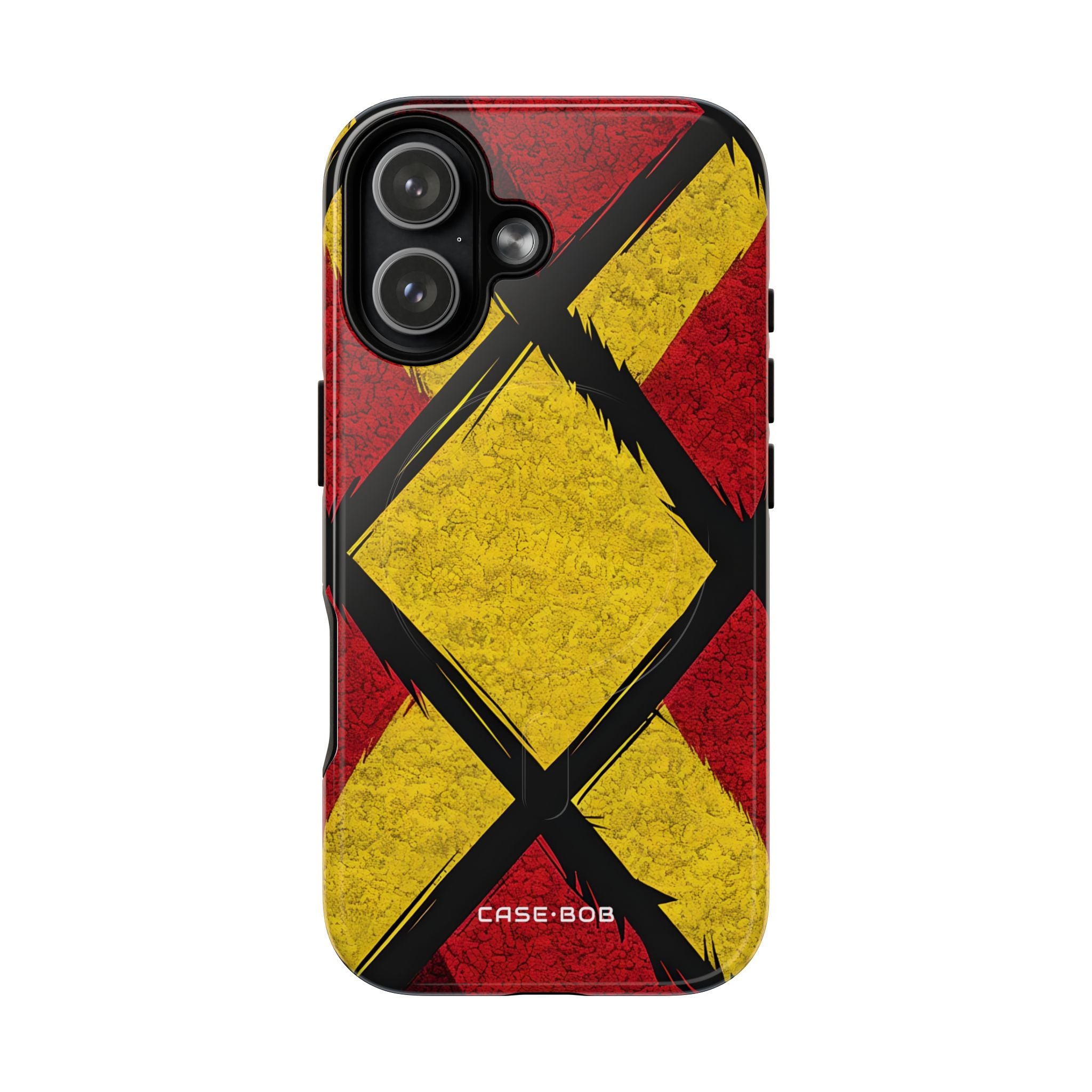 Cracked Diamond Grid iPhone 17 - Tough+