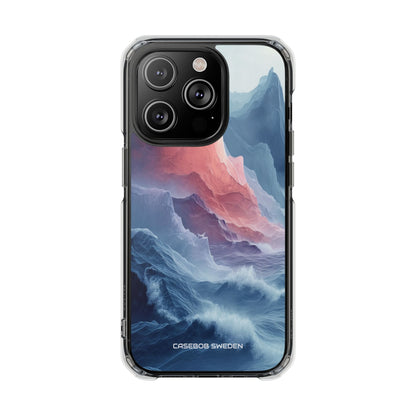 Mountain Wave Serenity - Clear Impact iPhone 14 Phone Case