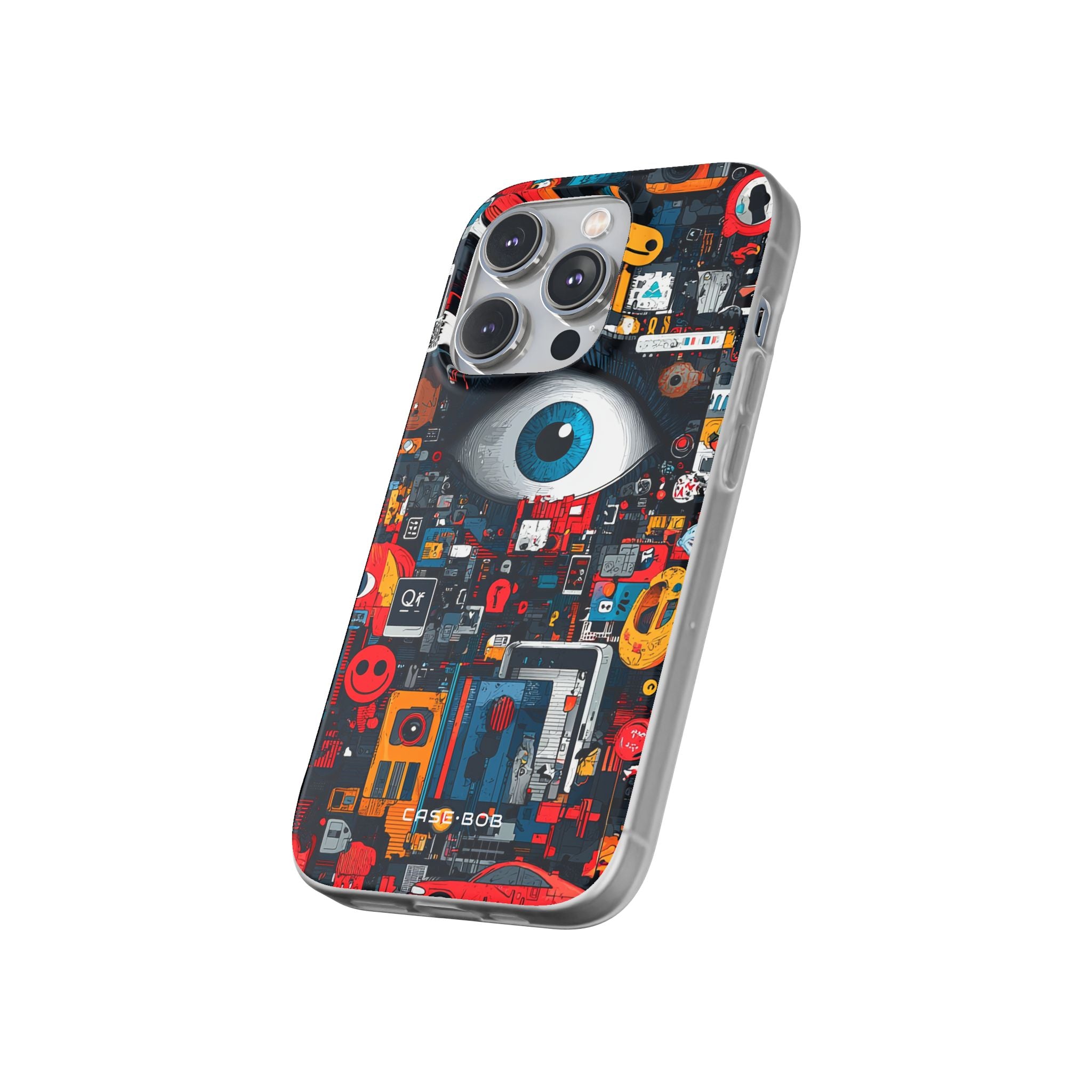 Digital Eye Blue iPhone 14 Pro Case - Soft