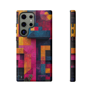 Electric Geometric Vibes - Protective Phone Case