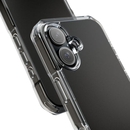 Black - Clear Impact iPhone 16 Phone Case