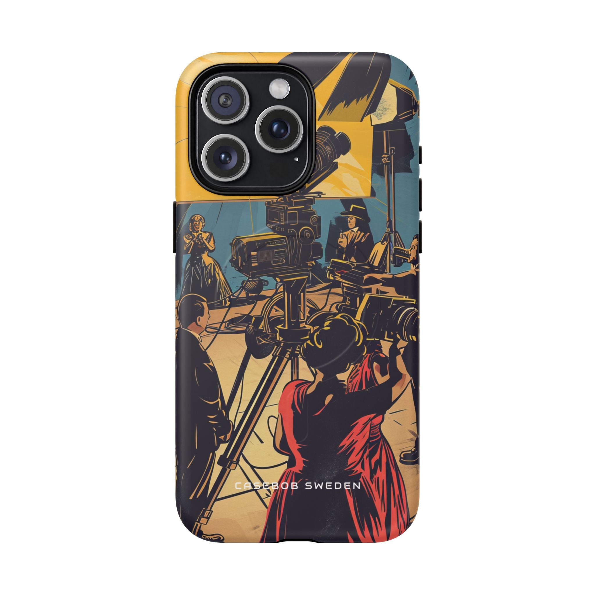 Golden Era Cinematic Spotlight iPhone 15 | Tough+ Phone Case