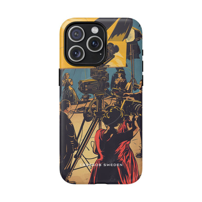 Golden Era Cinematic Spotlight iPhone 15 | Tough+ Phone Case