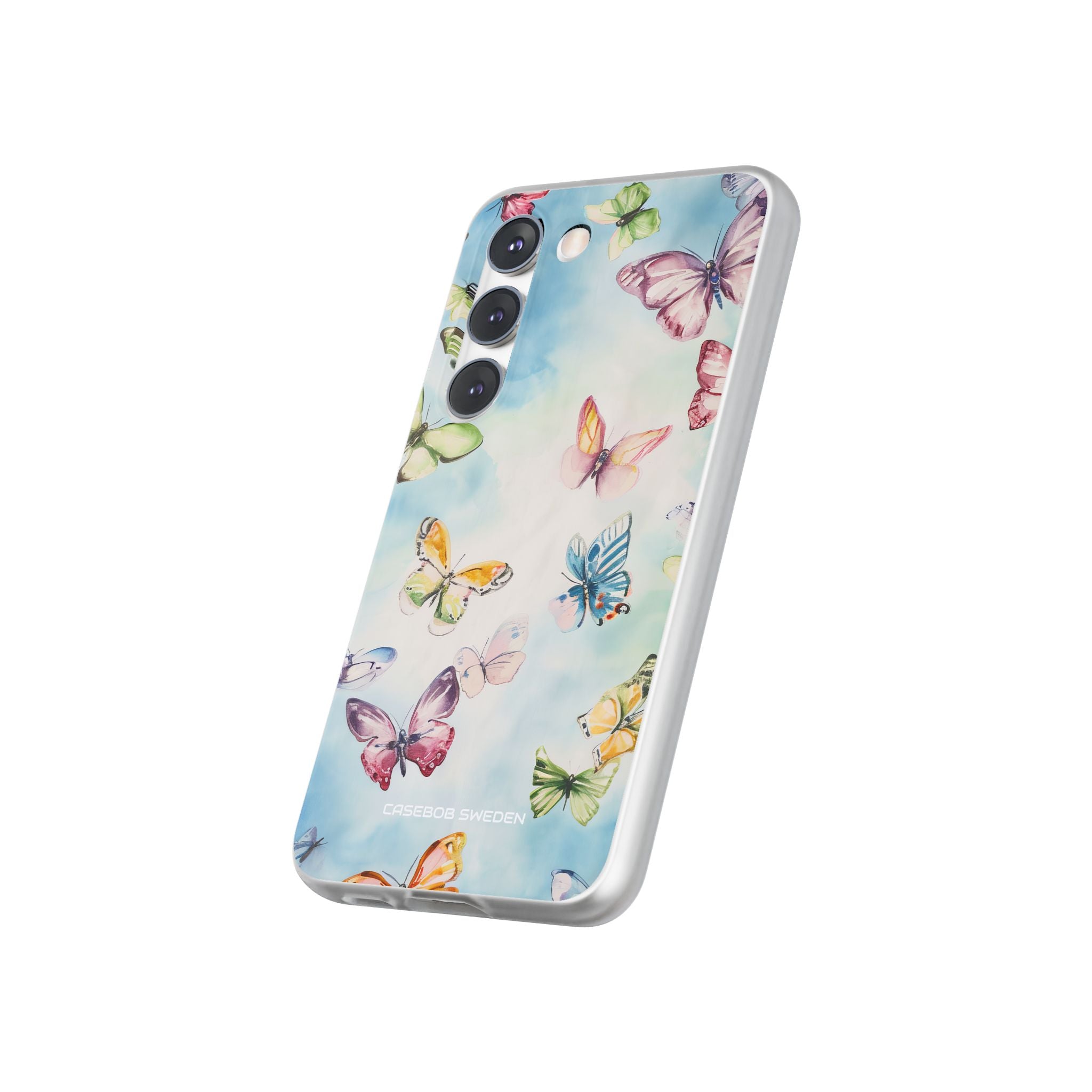 Watercolor Butterfly Bliss - Flexi Samsung S23 Phone Case