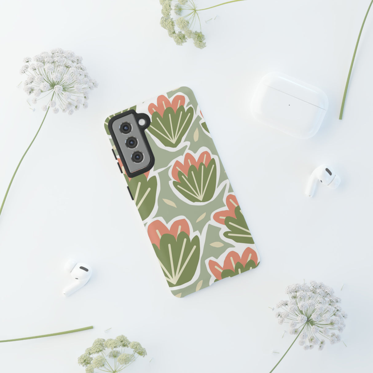 Earth Happy Flower - Protective Phone Case