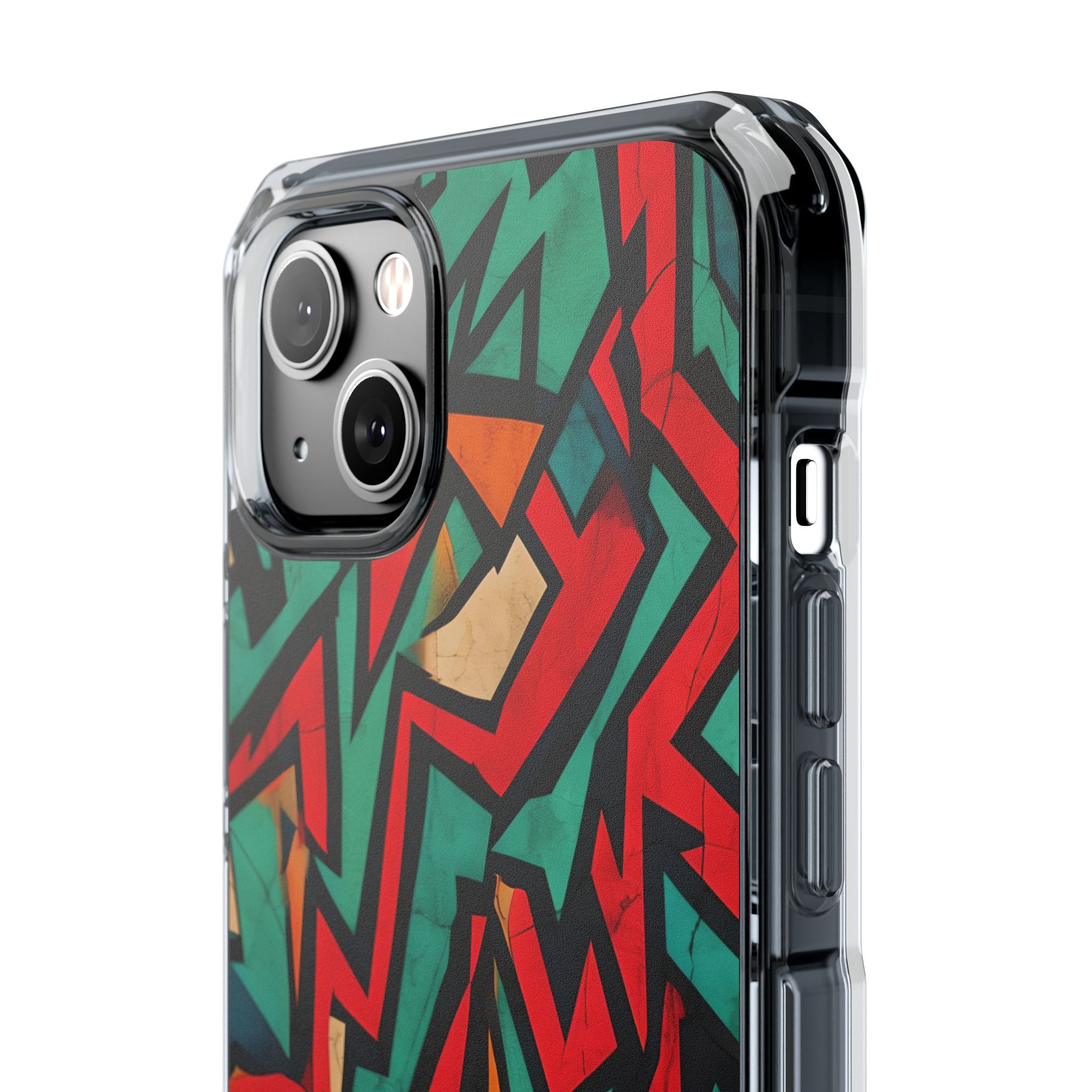 Vivid Geometry Dance iPhone Case - Impact