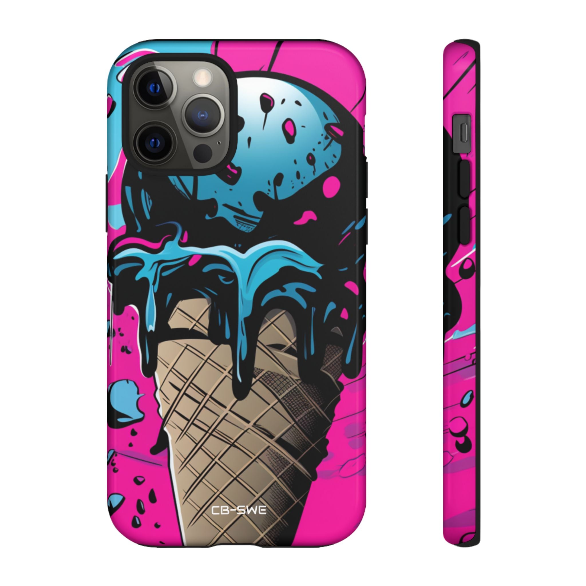 Vibrant Ice Cream Splash - iPhone Case