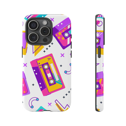 Retro Cassette Chaos - iPhone Case