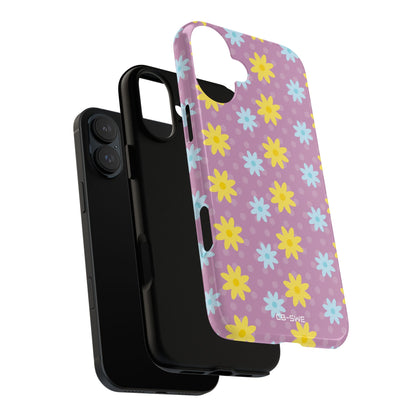 Flower Dots Dance - iPhone Case