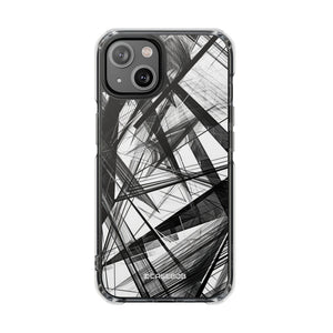 Monochrome Chaos - Phone Case for iPhone (Clear Impact - Magnetic)