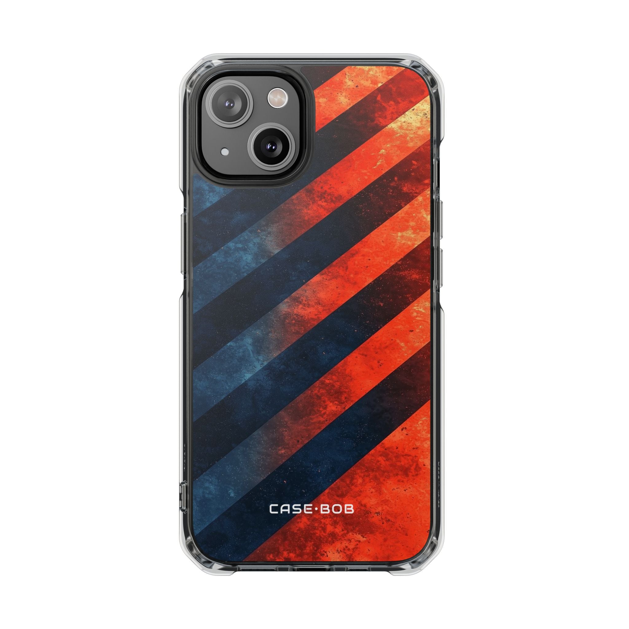 Diagonal Stripes Blaze iPhone 14 Case - Impact