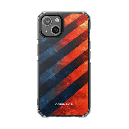 Diagonal Stripes Blaze iPhone 14 Case - Impact