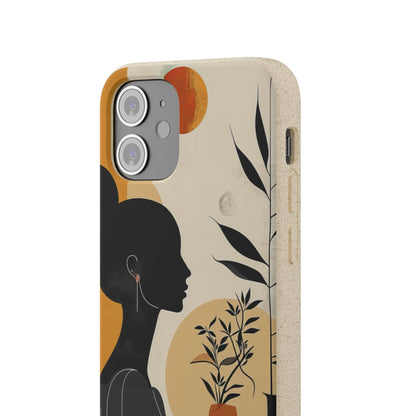 Modern Silhouette Tranquility | Biodegradable Phone Case