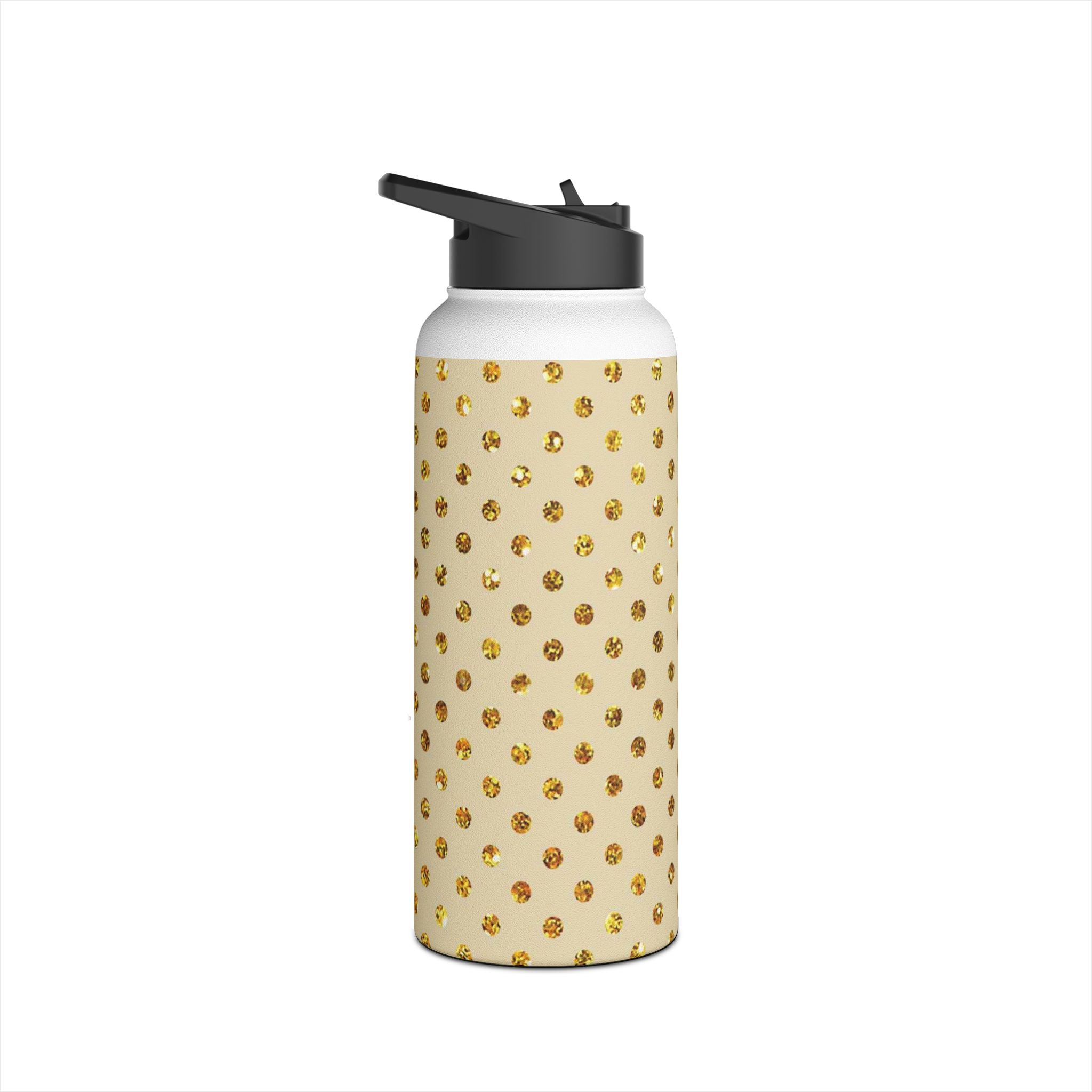 Golden Sparkle - Stainless Steel Water Bottle