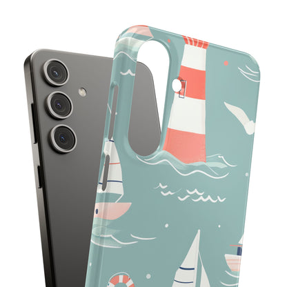 Lighthouse Nautical Charm - Slim Samsung S24 Phone Case