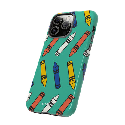 Crayons Dance Playfully - iPhone Case