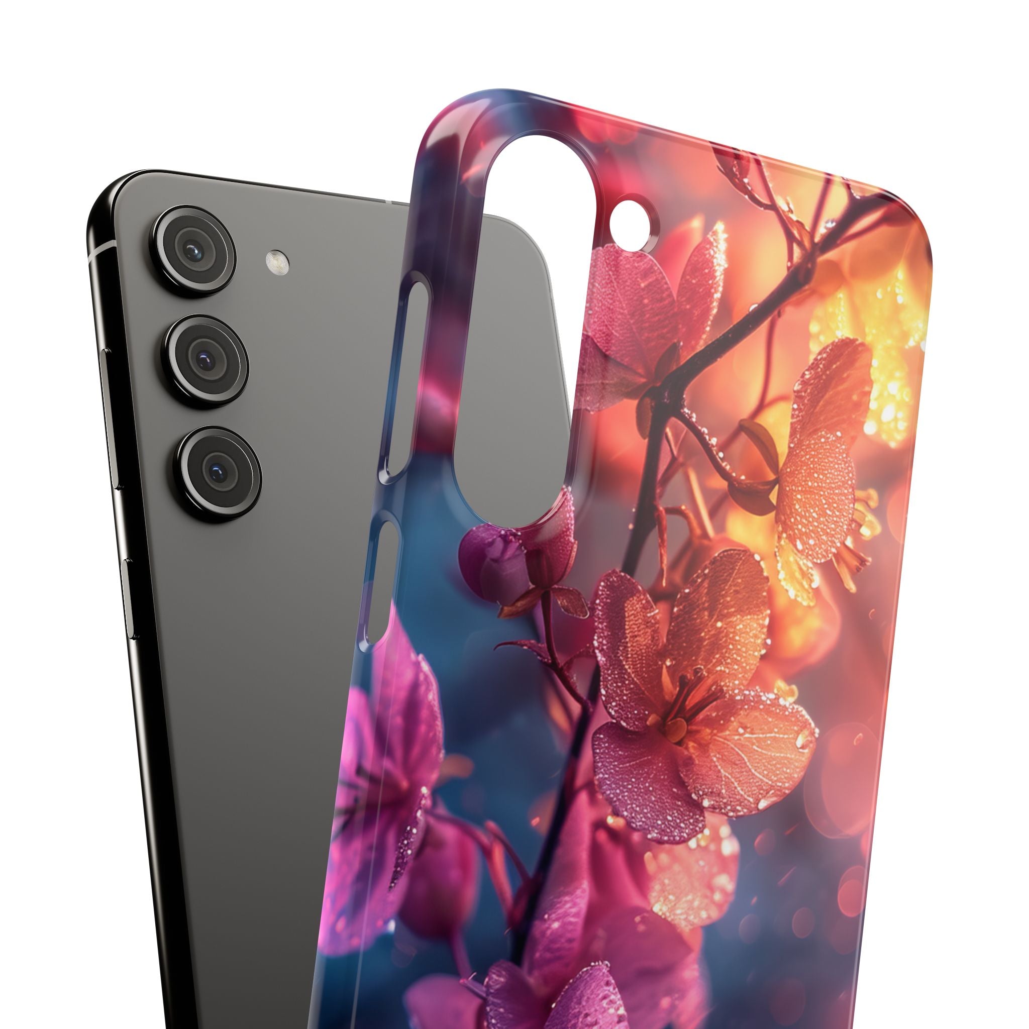 Pink Bloom Serenity - Slim Samsung S23 Phone Case