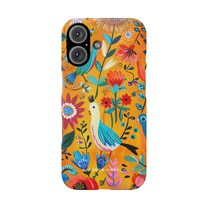 Whimsical Vintage Nature Harmony iPhone 16 - Slim Phone Case