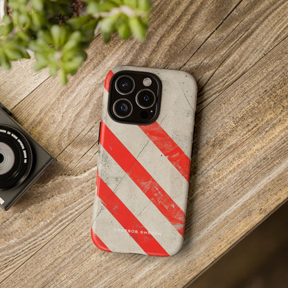 Striker Crimson Stripes iPhone 16 - Tough Phone Case