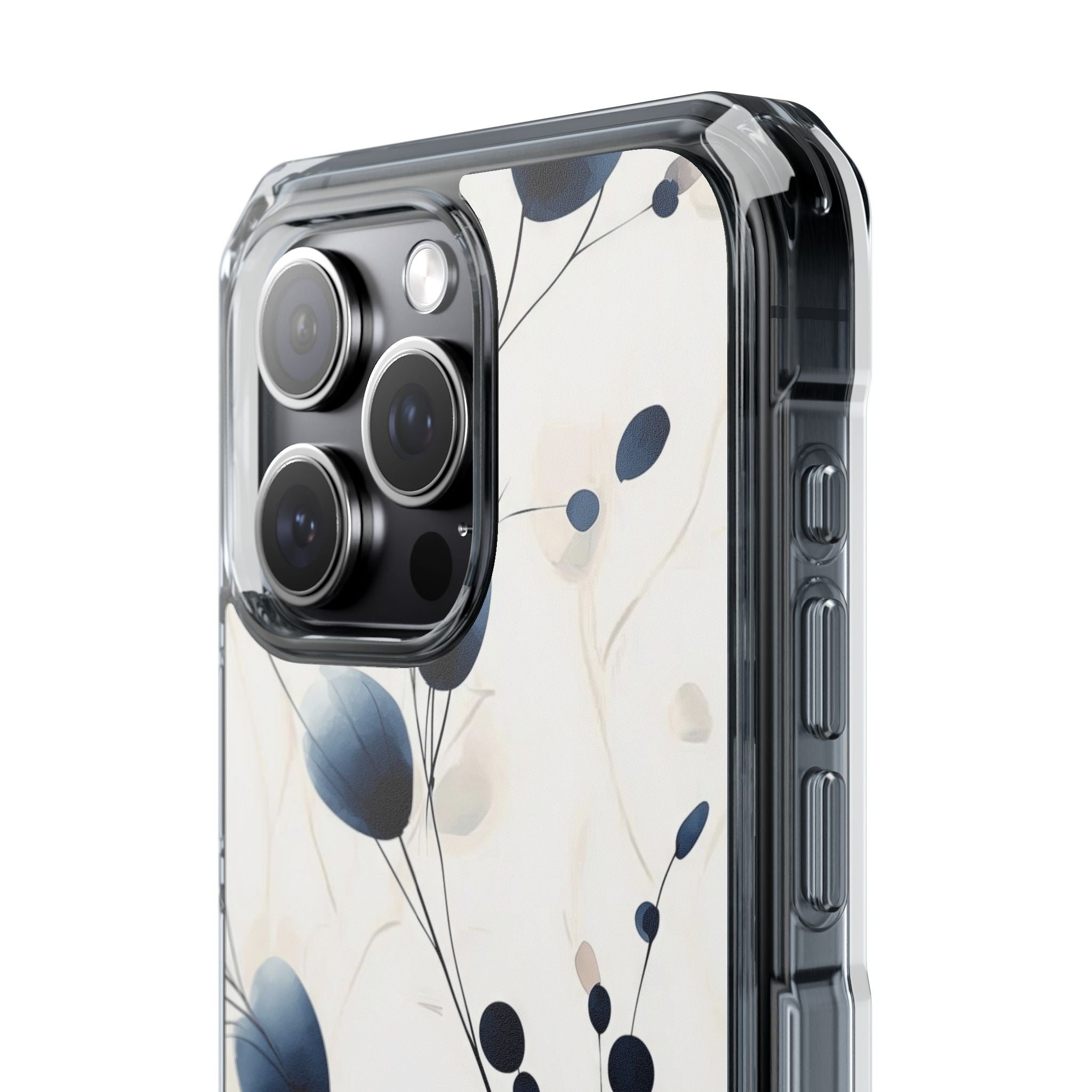 Floral Harmony Blue iPhone Case - Impact
