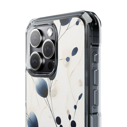 Floral Harmony Blue iPhone Case - Impact