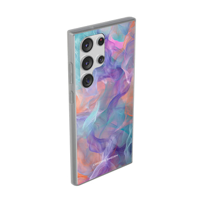 Dreamy Teal Flow - Flexi Samsung S23 Phone Case