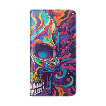 Psychedelic Skull - Samsung S23+ Case - Wallet